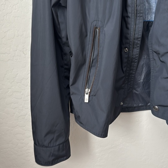 Massimo Dutti Lightweight Windbreaker Jacket Navy - Picture 3 of 8